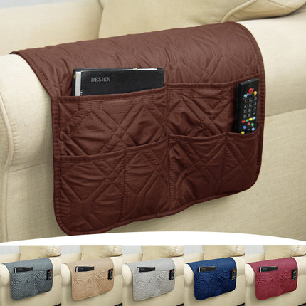 6-Pocket Sofa Armrest Remote Control Organizer Holder for Chair Couch