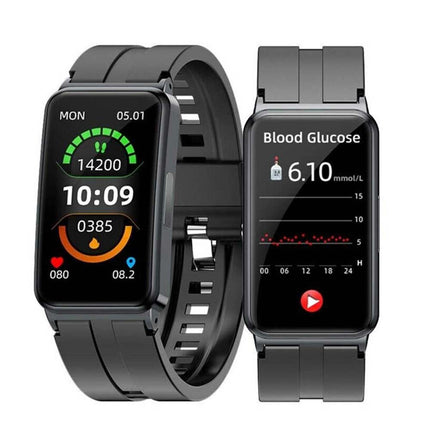 Smart Watch Blood Glucose Monitor ECG HRV Body Temperature Waterproof
