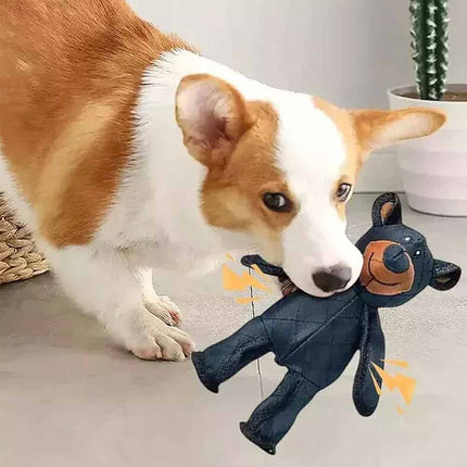 2026 Unbreaka Mighty Bear Pet Toy – Indestructible Tough Dog Squeaky