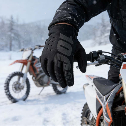 Winter Motocross L Enduro Bike Gloves 100% New Black Gift