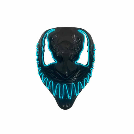 Halloween Venom Mask LED Light Up Neon Mask Scary Costume Cosplay