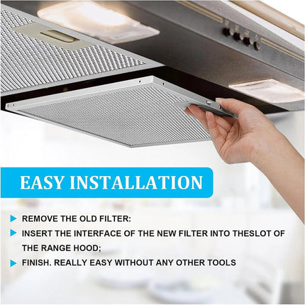 2PCS 320x260mm Cooker Hood Grease Filter Metal Mesh Kitchen Extractor Fan