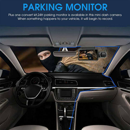 1080P Dual Lens Car Dash Cam Front and Rear Camera G Sensor DVR Recorder