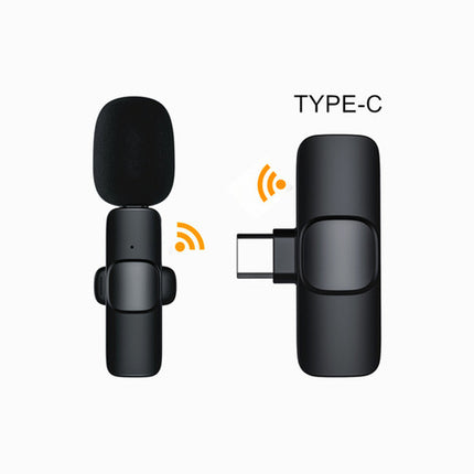 Wireless Lavalier Mini Mic for Android iPhone iPad Vlog Live Streaming