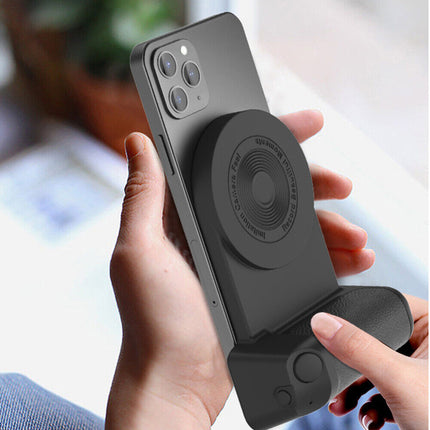 Magnetic Bluetooth Camera Shutter Hand Grip Phone Holder iPhone Android
