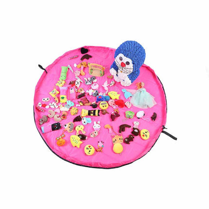 1.5m Portable Kids Toy Storage Bag Mat with Drawstring Organizer