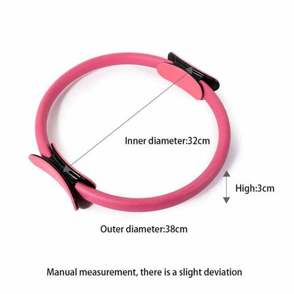 Pilates Ring Resistance Yoga Gym Fitness – Magic Circle with Foam Grip