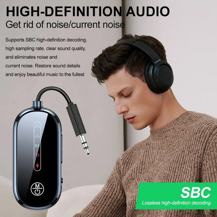 Wireless Bluetooth Transmitter for Airplane Audio Adapter Airpods Headphones