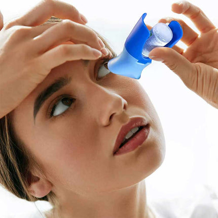 Portable Eyedrop Dispenser Bottle – Reusable Eye Drop Applicator Aid