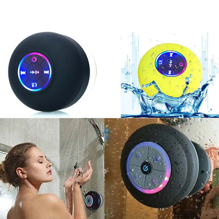 Portable Waterproof LED Bluetooth Speaker Wireless Shower Bathroom Subwoofer