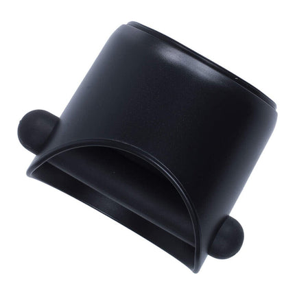 Coffee Waste Container with Knock Bar & Tamper Tube, Black Bucket for Barista