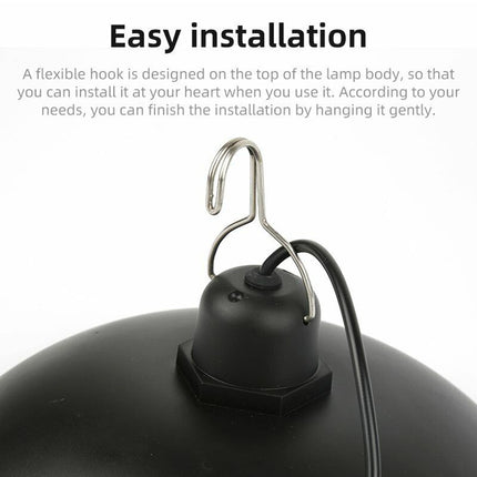 Solar Powered Hanging Pendant Light Outdoor Garden Yard Tent with Remote Control