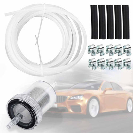 4M Fuel Pipe Line Set with Hose Clips and Filter for Diesel Heaters