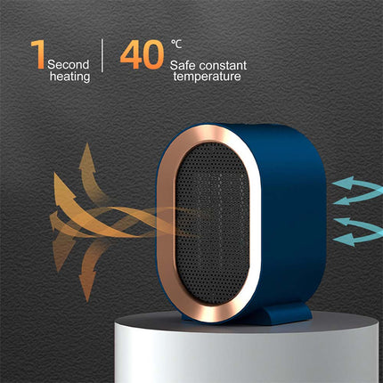1200W PTC Ceramic Mini Heater 2 Speed Adjustable Portable Office Home