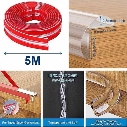 5M Infant Safety Table Edge Corner Protector Foam Guard Bumper 10mm
