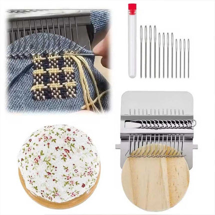 Mushroom Darning Loom Mini Knit Patch Kit DIY Weaving Repair Tool