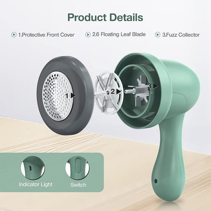 Electric Lint Remover USB Fabric Shaver Clothes Bobble Fluff Debobbler
