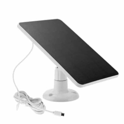 Outdoor Camera Solar Panel 5V Micro USB Battery Charger with 3m Cable