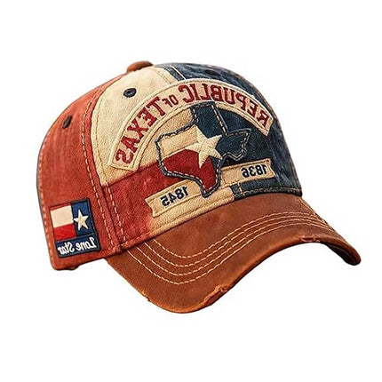 Unisex Texas Republic Baseball Cap 1836-1845 Lone Star Legacy Hat