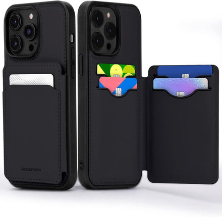 For iPhone 14 Series Goospery Balance Fit5 Card Case, Ultra Slim PU Leather
