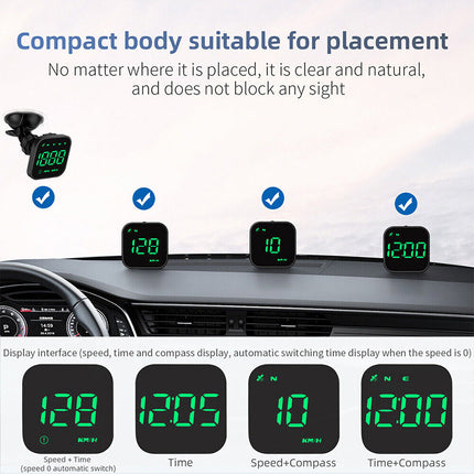 Car Digital GPS Speedometer HUD Display with MPH and KMH Universal
