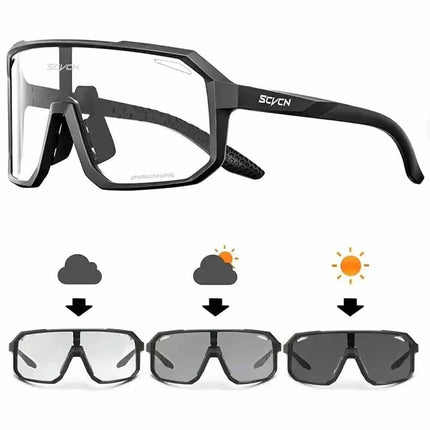 Photochromic Cycling Glasses Men Women Mountain Bike Road Sunglasses