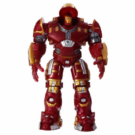 LED Light Up Mech Action Figure Toy for Kids with Glowing Armor
