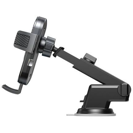 Universal Fit 360° Rotating Auto-Clamp Phone Holder with Extendable Arm 6.5cm
