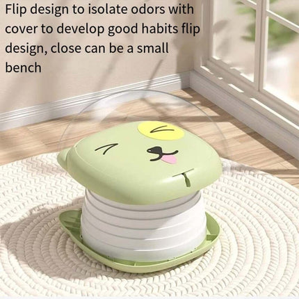 Portable Folding Potty Training Seat for Toddlers - Travel Toilet for Car & Camping