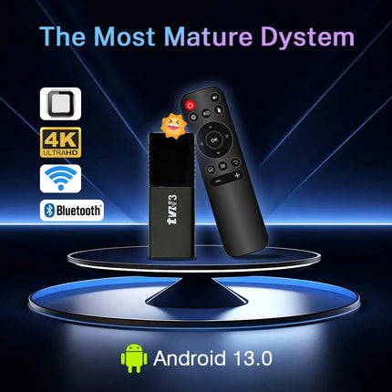 4K Smart TV Stick Android 13 ATV OS – 2.4G/5G WiFi Bluetooth Media Player