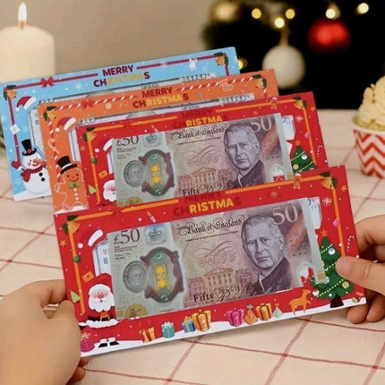 24X Mixed Christmas Money Wallet Window Envelope Cash Holder Gift Card