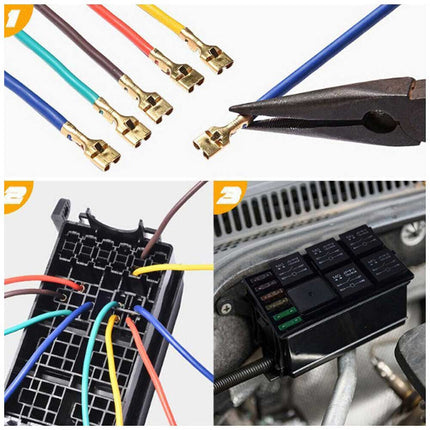 6 Way 12V Waterproof Fuse Relay Holder Box Block 40A Relays ATC Fuse