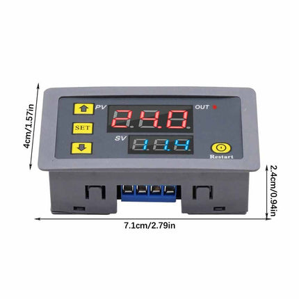 DC 12V 24V Digital Timing Delay Relay Adjustable Cycle Timer Control Switch