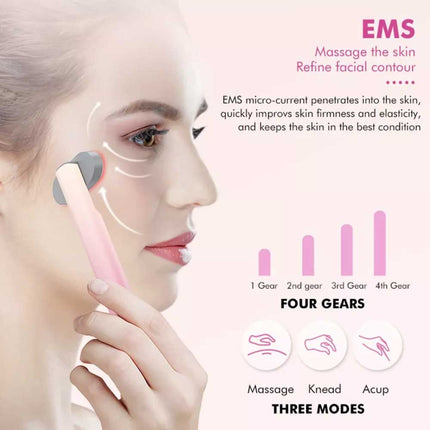 4-in-1 LED Facial Wand Red Light Therapy Massage for Skin Care Anti-Aging