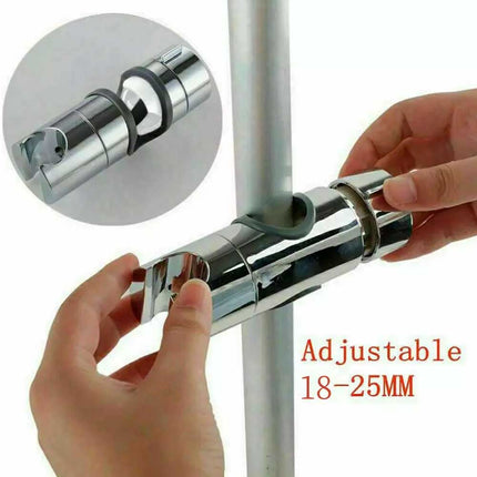 Adjustable Shower Riser Rail Holder with Hose Slider Clamp Bracket