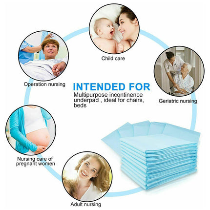 40/80/120/160PK Adult Incontinence Pee Pads Disposable Bed Underpads