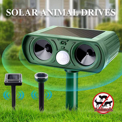 1PC Solar Ultrasonic Pest Repeller Motion Sensor Animal Bird Rat Repellent