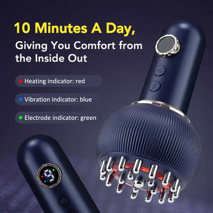 Electric Body Massage Brush Lymphatic Drainage Microcurrent Meridian Machine
