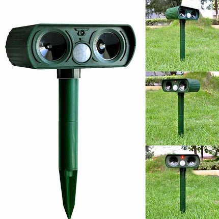 1PC Solar Ultrasonic Pest Repeller Motion Sensor Animal Bird Rat Repellent