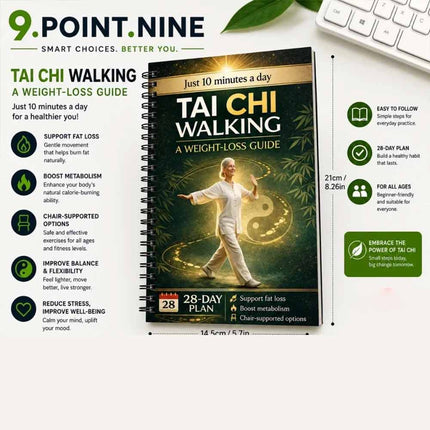 Tai Chi Walking for Weight Loss – 28-Day Senior-Friendly Program Notebook