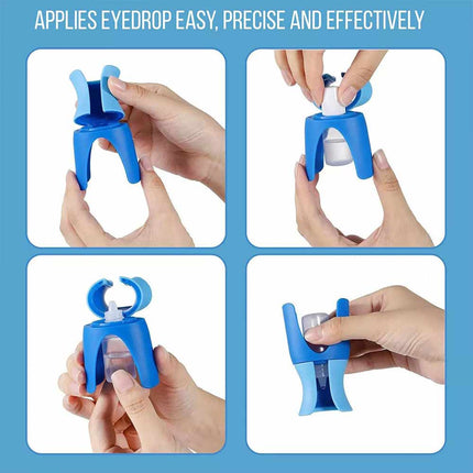 Portable Eyedrop Dispenser Bottle – Reusable Eye Drop Applicator Aid