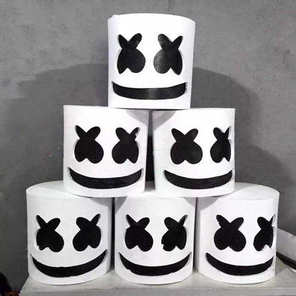 Marshmello DJ Mask Helmet Cosplay, Music Party Costume Bar Mask