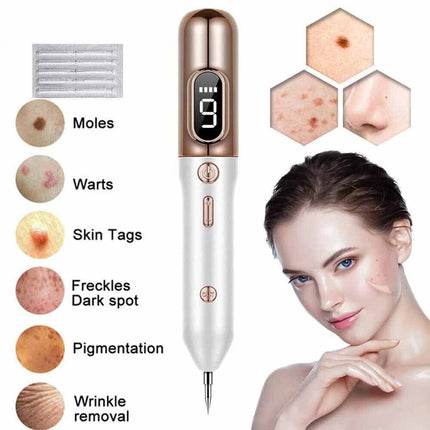 Laser Plasma Pen Skin Remover Machine LCD Freckle Mole Wart Dark Spot