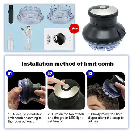 Men's Electric Shaver Bald Head Hair Clipper Beard Trimmer Shaving Machine