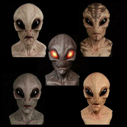 Soft Latex Alien Mask, Scary Halloween Cosplay Prop Comfortable