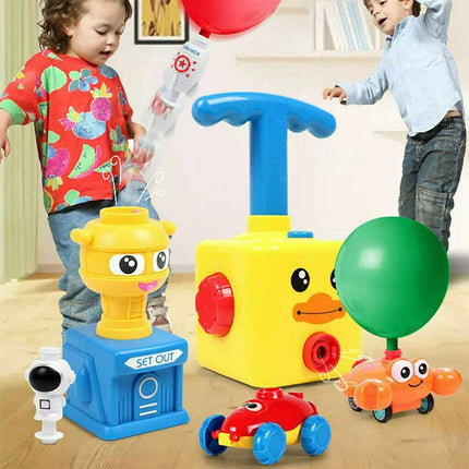 Balloon Powered Car Launcher Toy Inertia Creative Science Experiment Kit