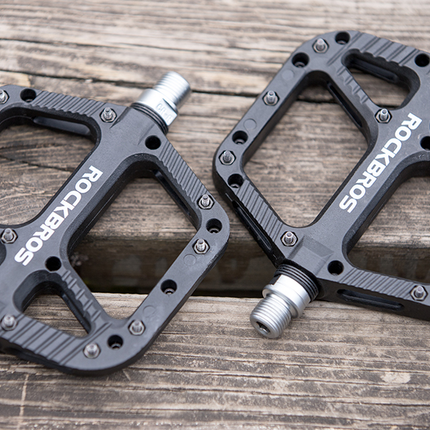 ROCKBROS Nylon Composite MTB Pedals, 9/16" Bearing, Wide Flat Platform