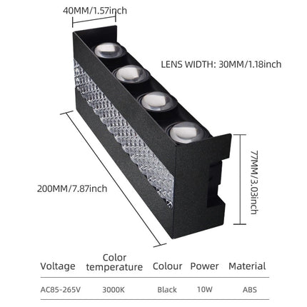 Waterproof LED Wall Light Up/Down 10W Indoor Outdoor Sconce IP65