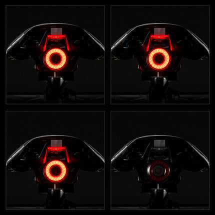 Waterproof Smart Bike Rear Light 400mAh LED with Auto Brake Sensor