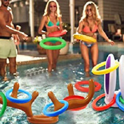 21 Piece Easter Inflatable Bunny Ears Toss Game Family Party Decor